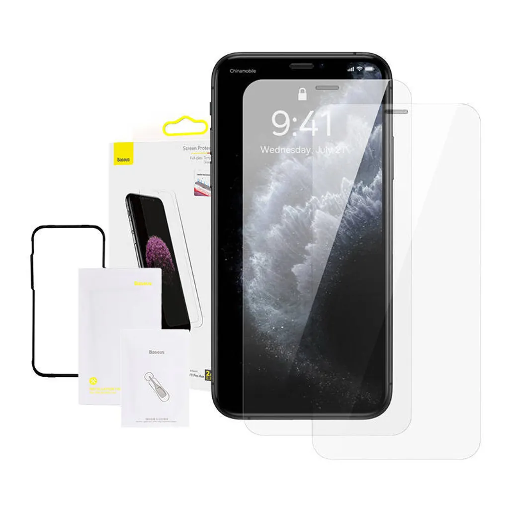 Baseus 0.3mm Tempered Glass iPhone Xs Max / 11 Pro Max - 9H Hardness 2-Pack