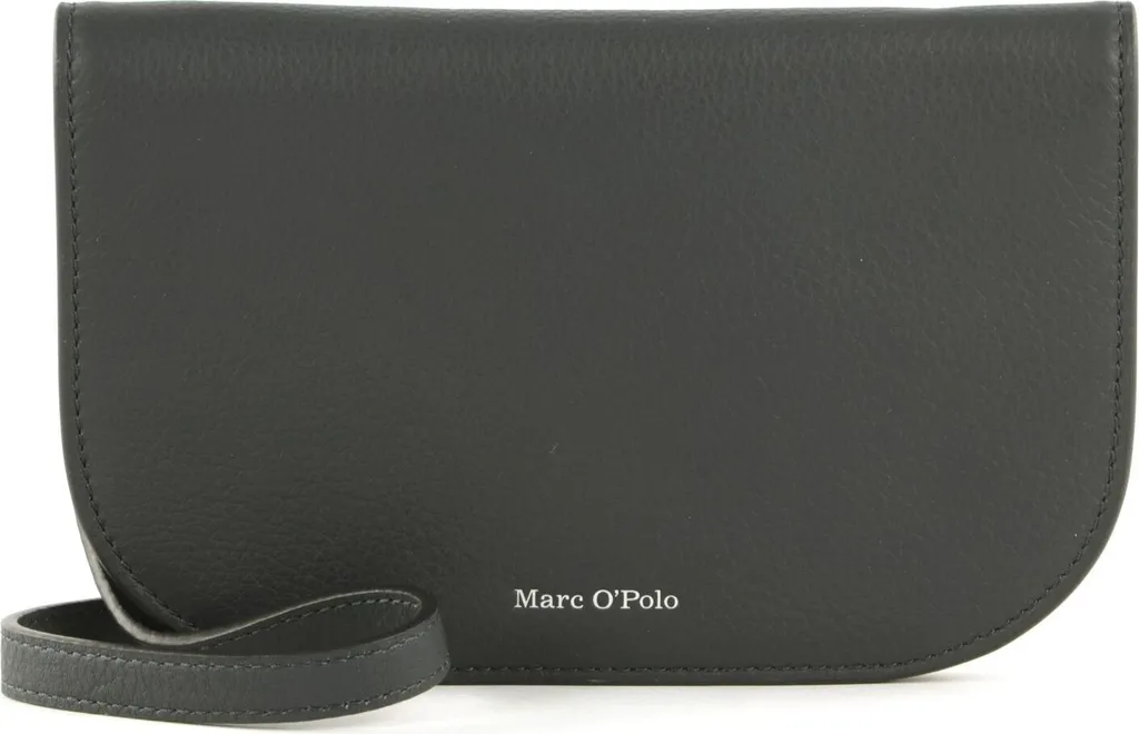 Marc O'Polo Franzi Sac Bandoulière en Cuir Véritable Bleu Deep Sky