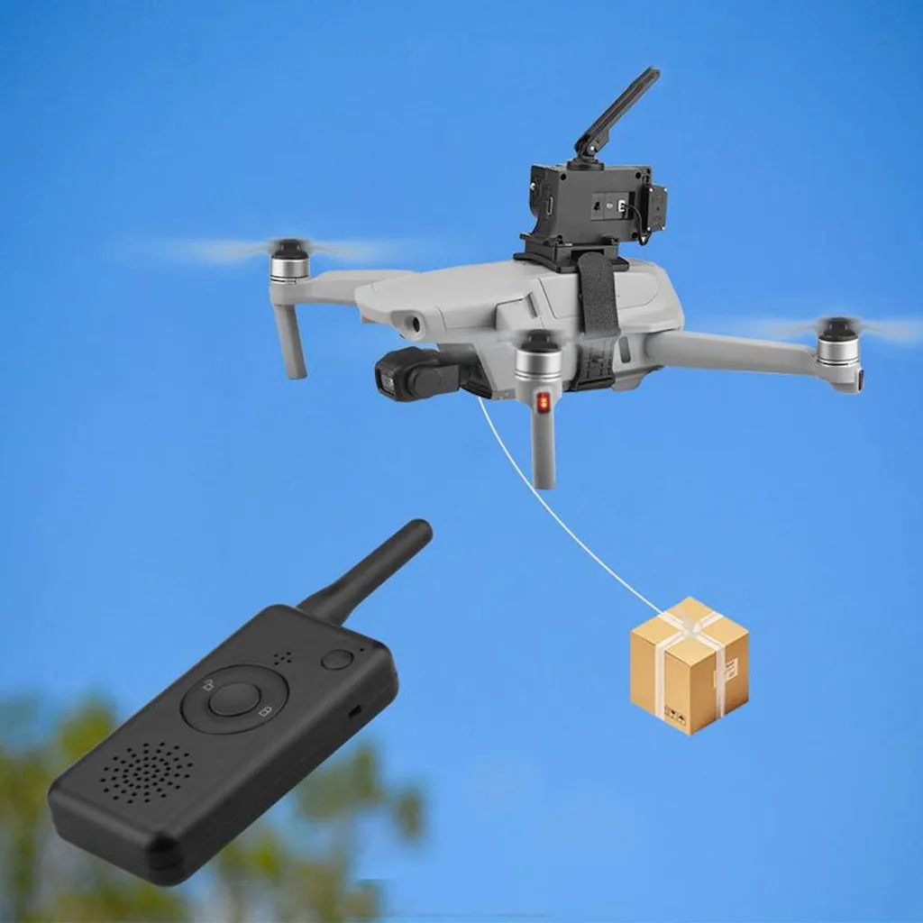 Dispositif de largage aérien noir compatible DJI Mini 4 Pro et Mavic 3