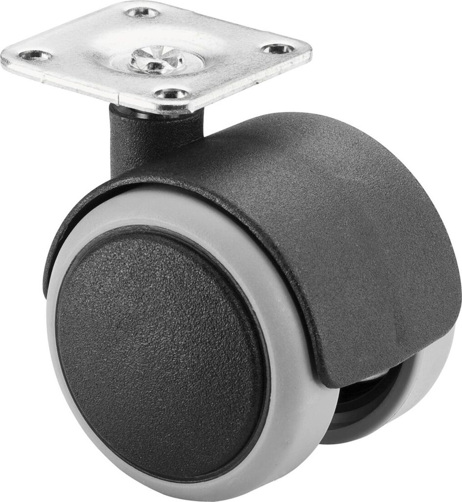 BS ruote doppie F76.050.PL plastica Ø 50 mm fino a 40 kg Immagine del prodotto 