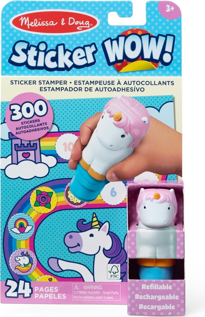 Melissa & Doug Unicorn With Book & Stickers Aufkleber   Produktbild 