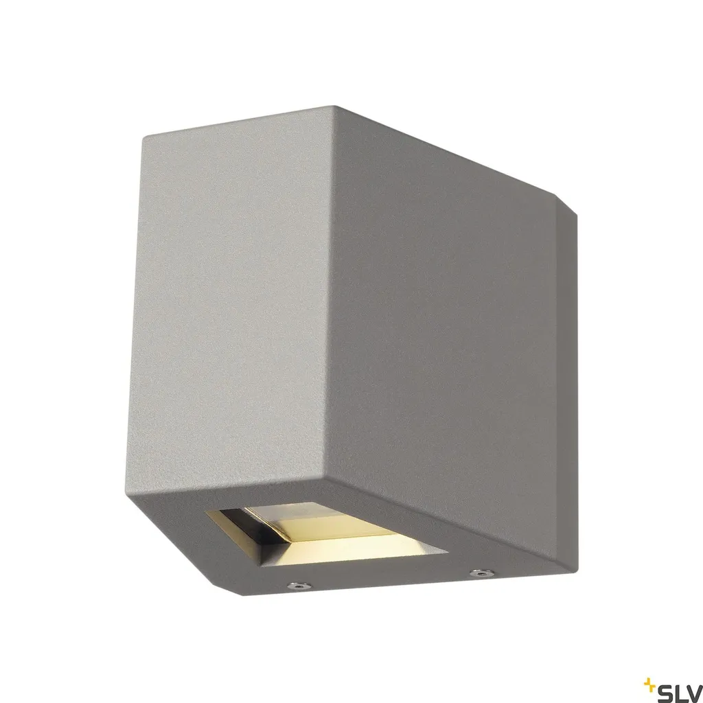 Luminaire Mural Extérieur LED Double Faisceau IP44 Coloris Argenté