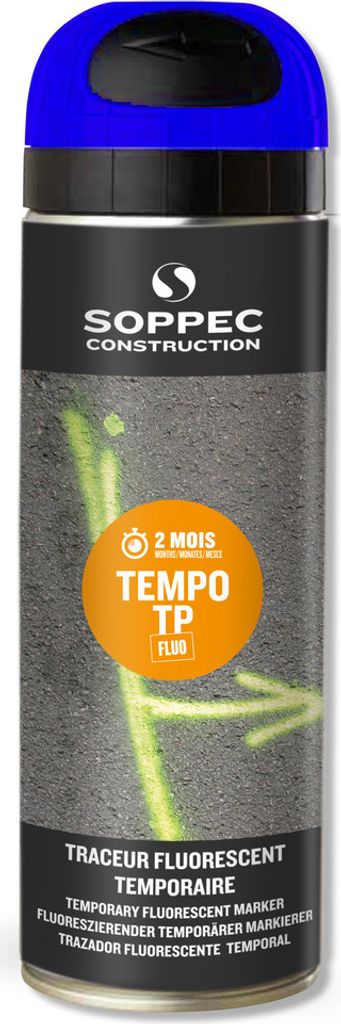 12 Stück Soppec Markierfarbe Tempo TP, Inhalt 500 ml, blau Produktbild 