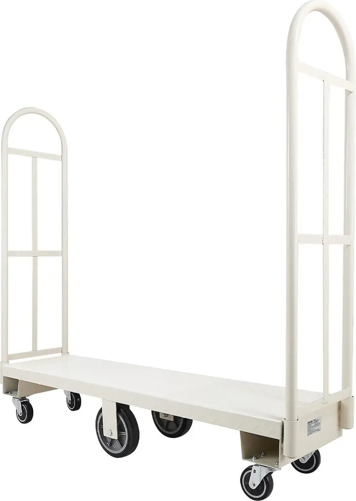 Chariot utilitaire robuste 907 kg - Structure acier et 6 roues pivots - 10