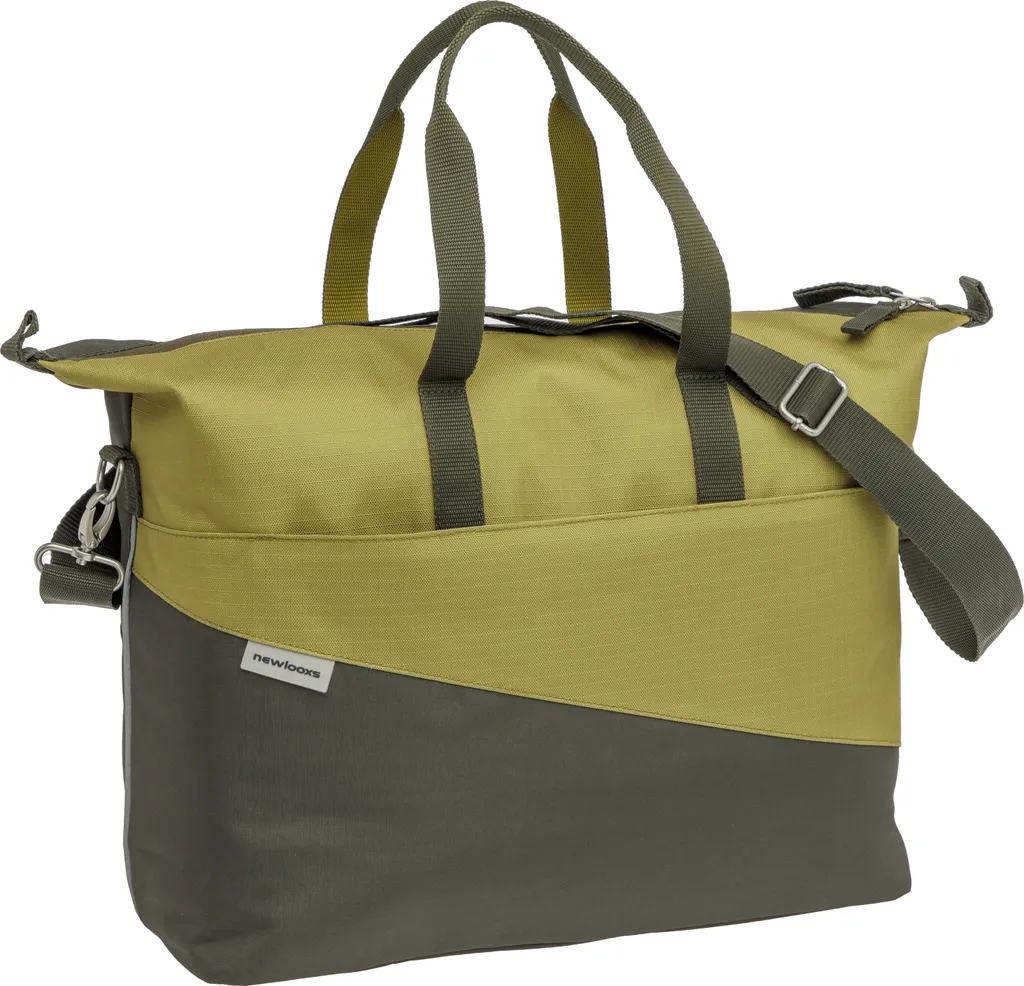 New Looxs Tendo Oslo Sacoche Vélo Étanche 18L Jaune Olive avec Housse