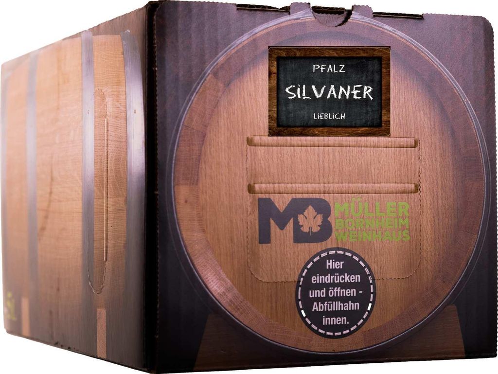 Bag in Box Wein Silvaner Weißwein Lieblich 5 L Weinhaus Produktbild 