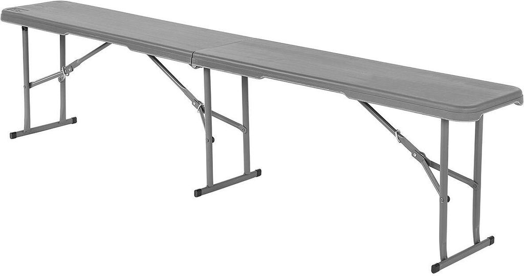 Klappbare touristenbank karering bank 183X28X43CM grau