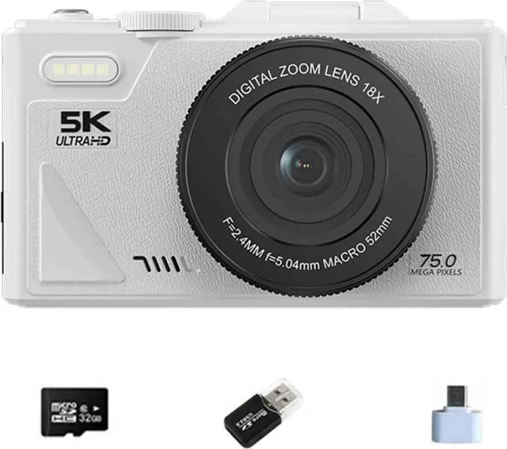 INF Macchina Fotografica 5K con Autofocus e Lettore USB | Offerta Kit