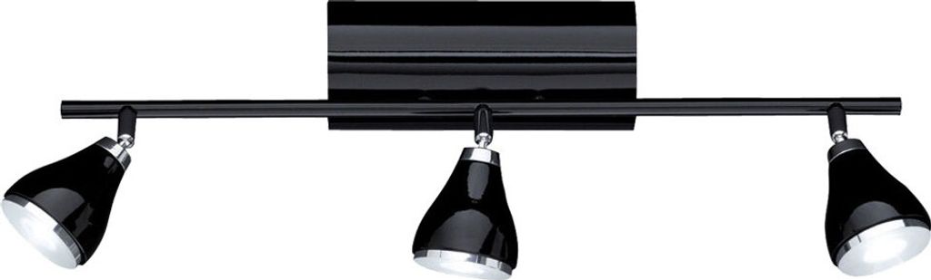 7803.03.60.0000 Wofi Deckenleuchte Venice 3 x 4,4 W LED 3.000 K 810 Lumen Schwarz glänzend7852