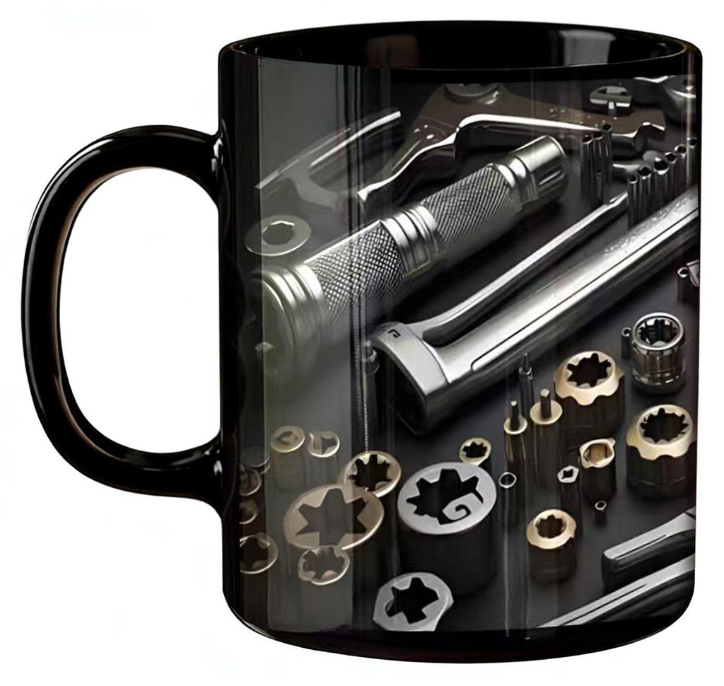 Werkzeugkasten-Becher aus Keramik – Lustiger Werkzeugkasten-Kaffeebecher für Mechaniker, Garagen-Fans – Originelles Geschenk für Ehemann oder...