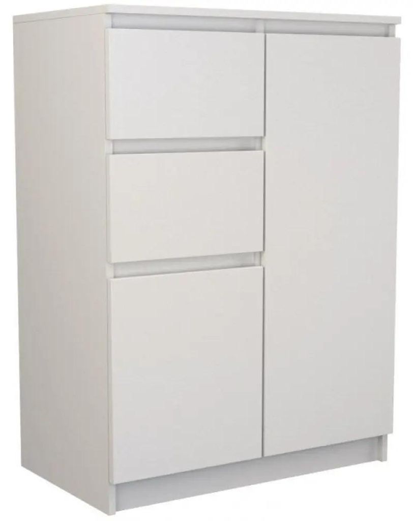 Topeshop 2D2S BIEL, Weiß, 2 Schublade(n), Partikelbord, Produktbild 
