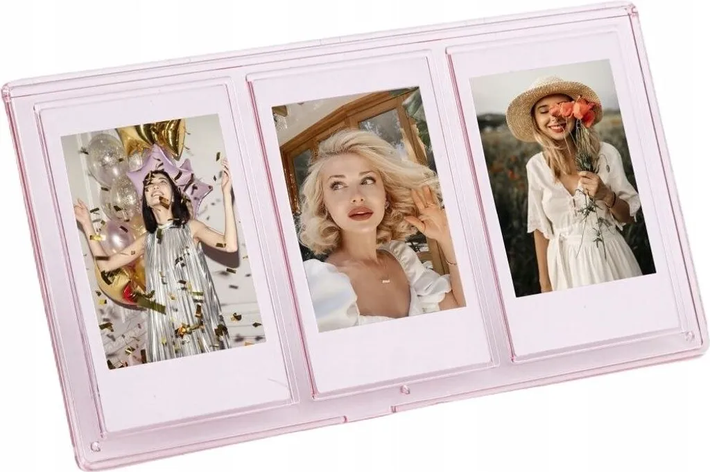 Support Photo de Table Rose pour Imprimante ZINK et INSTAX MINI