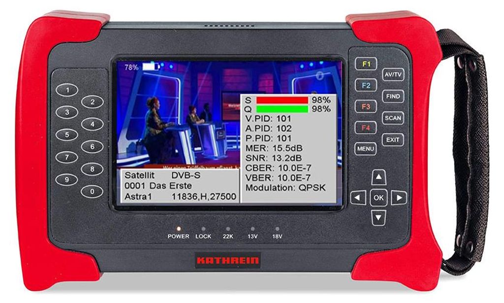 Kathrein MSK 20 Kombi-Messgerät Satmessgerät DVB-S2 Satelliten DVB-C DVB-T2