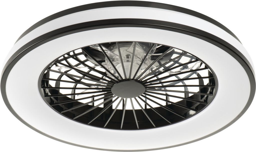 Stropní ventilátor s LED světlem PLAVE LED CCT černý 38033 Obrázek produktu 