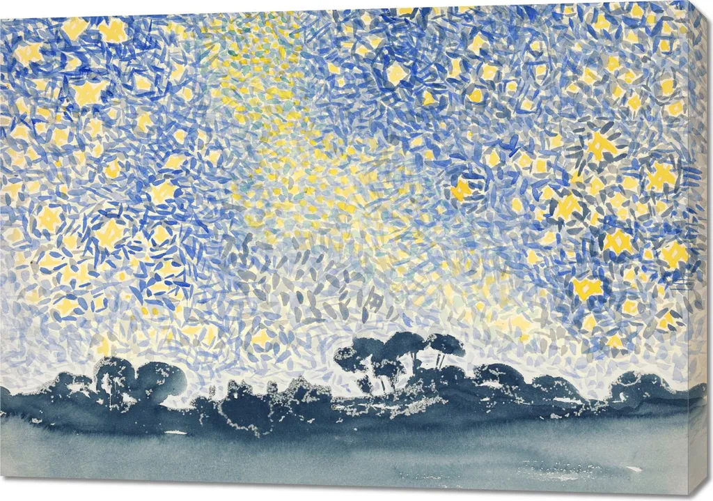 Grand Tableau 100x70 cm Henri-Edmond Cross pour Décorer un Grand Mur