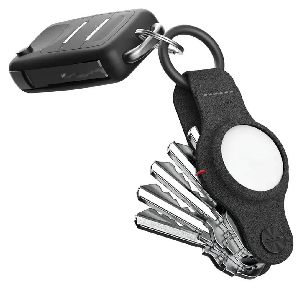 Protégez votre AirTag avec l'Étui KeySmart Argent en Cuir Vegan Robuste