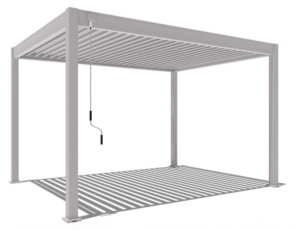 Pergola Weide Classic in alluminio 3x4 m con tetto a Immagine del prodotto 