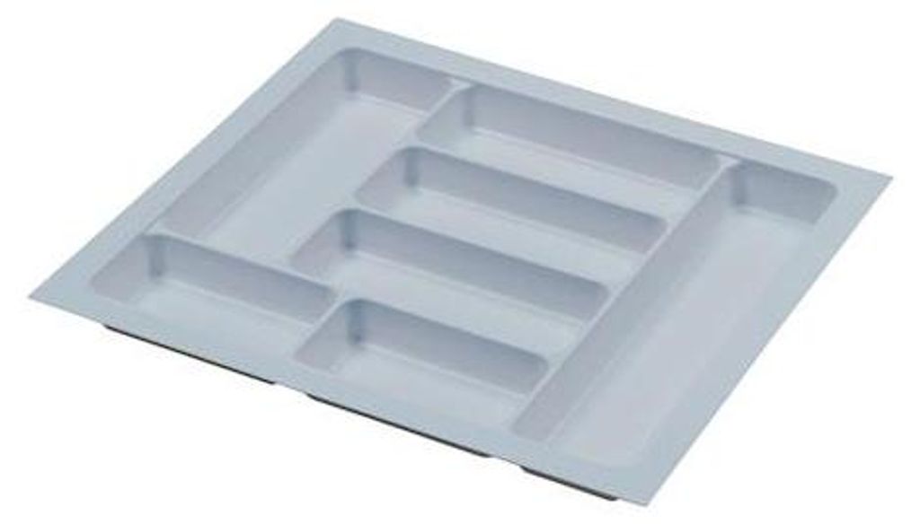 Range-couverts pour tiroir de 60 cm Plastique gris argenté Image du produit 