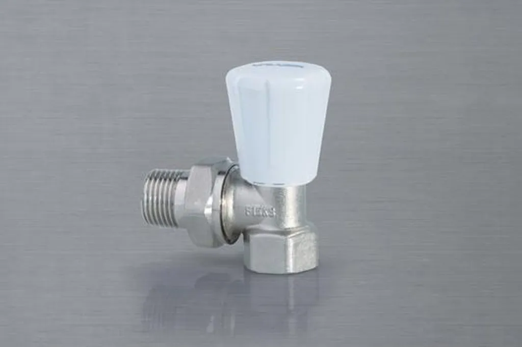 Vanne de radiateur 1/2 nickelée ACTIV PLUS : raccordement d'angle pro