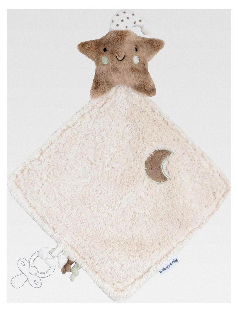 Baby's Only - Schmusetuch Heaven - Kuscheltuch für Babys - Sternförmiges Kuscheltier - Schnuffeltuch für Jungen und Mädchen - Clay/Warm Linen