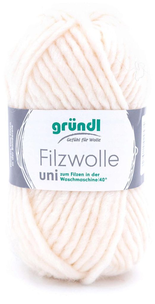 Gründl Filzwolle uni,Waschfilzen,100%Schurwolle,50g/50m,NS Produktbild 