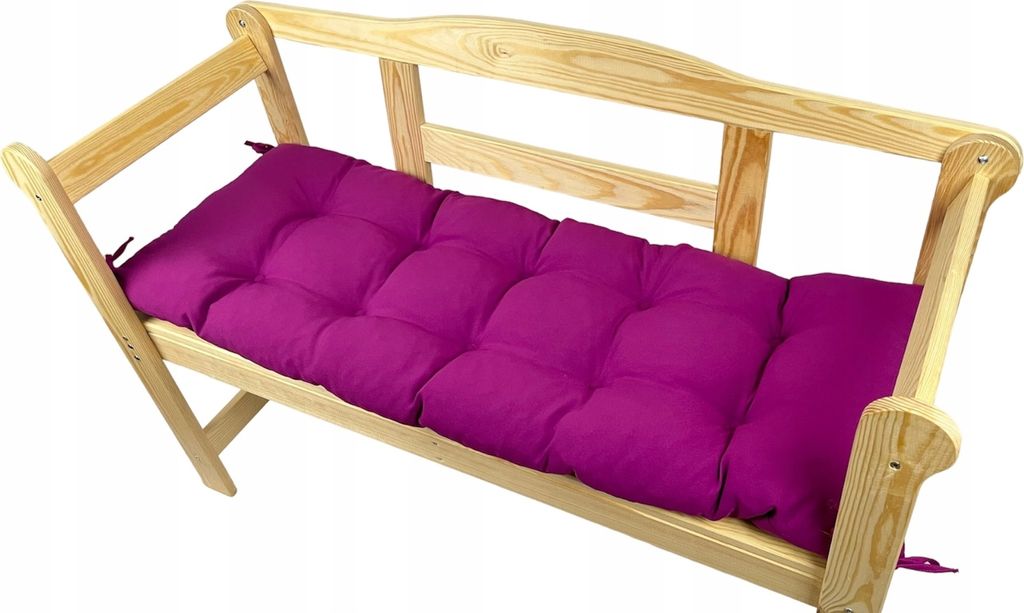 Gartenbankkissen, Fuchsie, 160x40x8, Gartenkissen, Gartensitzkissen, Outdoorkissen, Gartenkissen