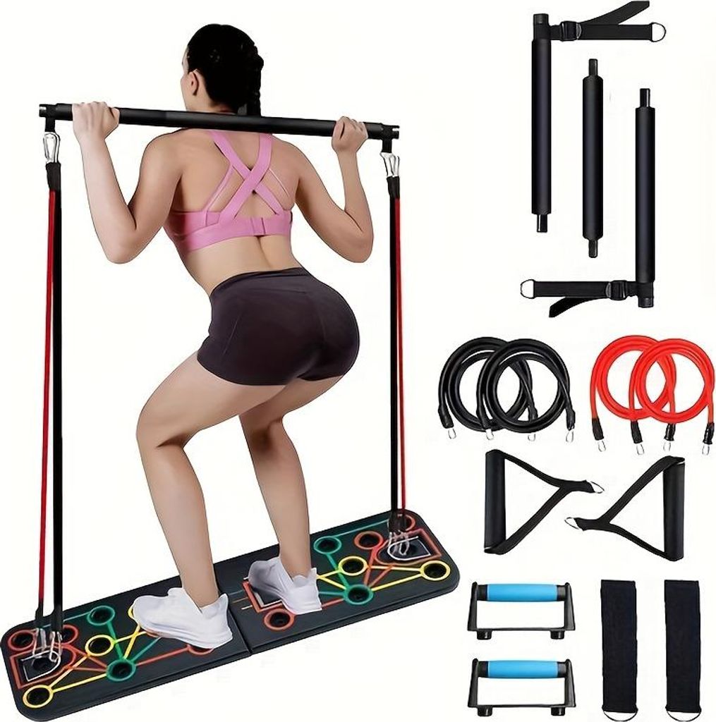 Multifunktionales Push-Up Board Fitness-Set Ganzkörper-Training, langlebig, komfortabel, Trainingshilfe für effektives Workout Zuhause oder Studio