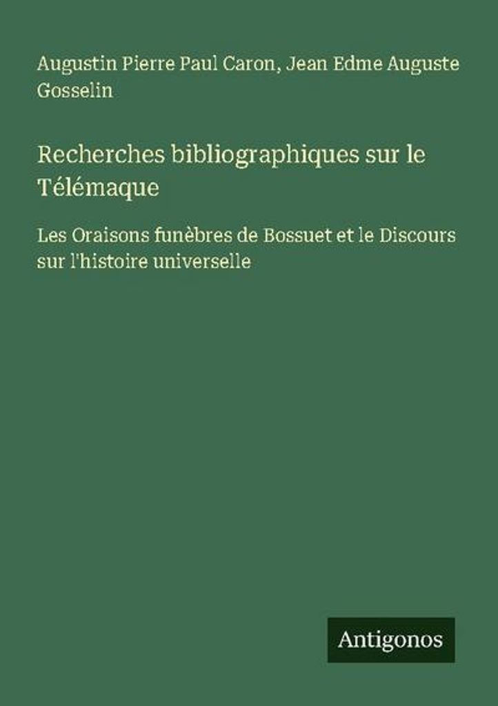 Bibliografische Recherchen zum Telemachus