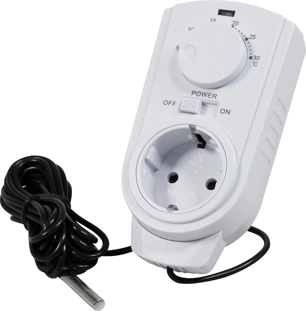Termostato da presa McPower "TCU-440", 5-30°C, 3.500W, Immagine del prodotto 