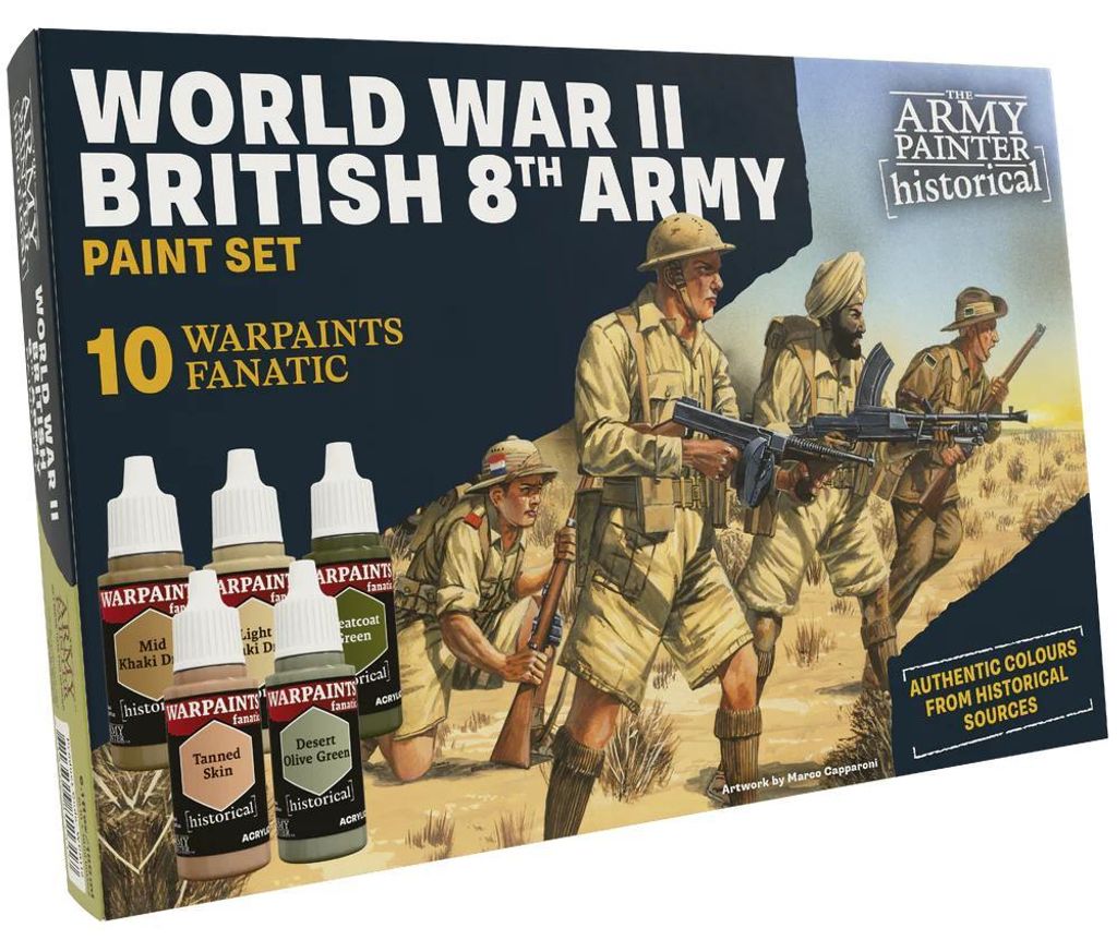 Set Farben Warpaints Historical WWII Britische 8. Armee The Army Painter