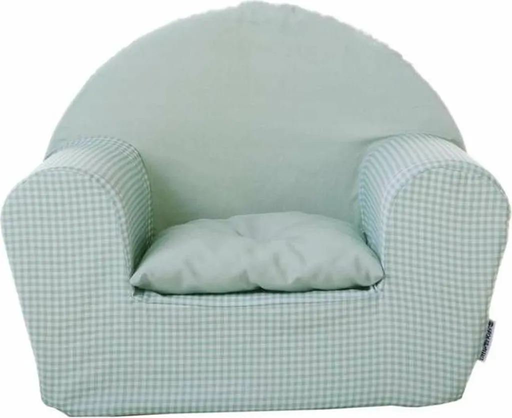 Chauffeuse convertible enfant Vichy Aquamarin fauteuil lit gain de place