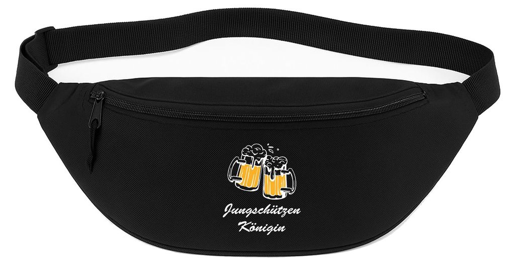 Huuraa Bauchtasche Jungschützenkönigin Schützenfest 2,5 Liter Black Polyester Crossbody Bag Geschenkidee