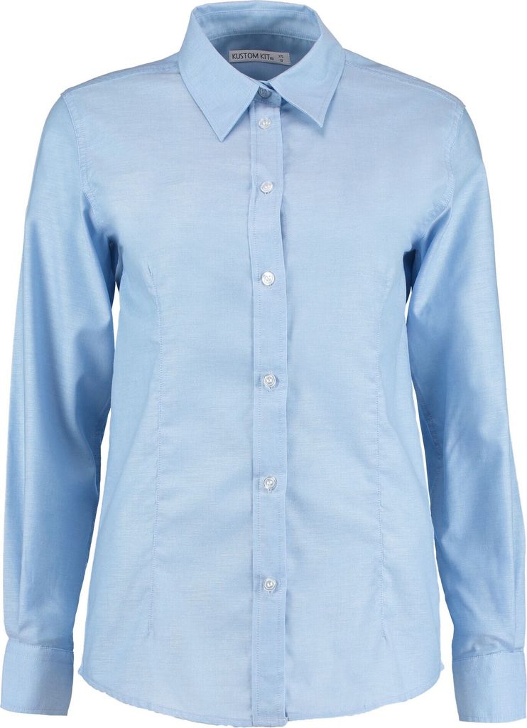 Kustom Kit - "Oxford" Hemd für Damen Langärmlig PC5551 (40 DE) (Hellblau)