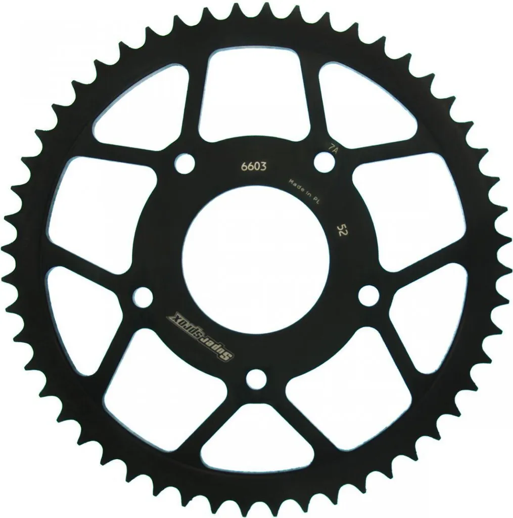 Pignon Arrière Supersprox 420 52 Dents Noir RFE-6603:52-BLK Acier