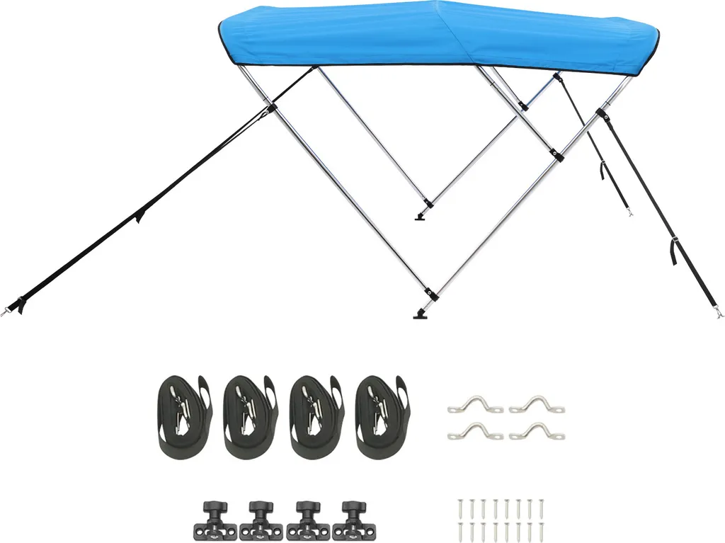SucceBuy Bimini Top Barca 3 Archi Blu 201-213 cm | Protezione UV600D