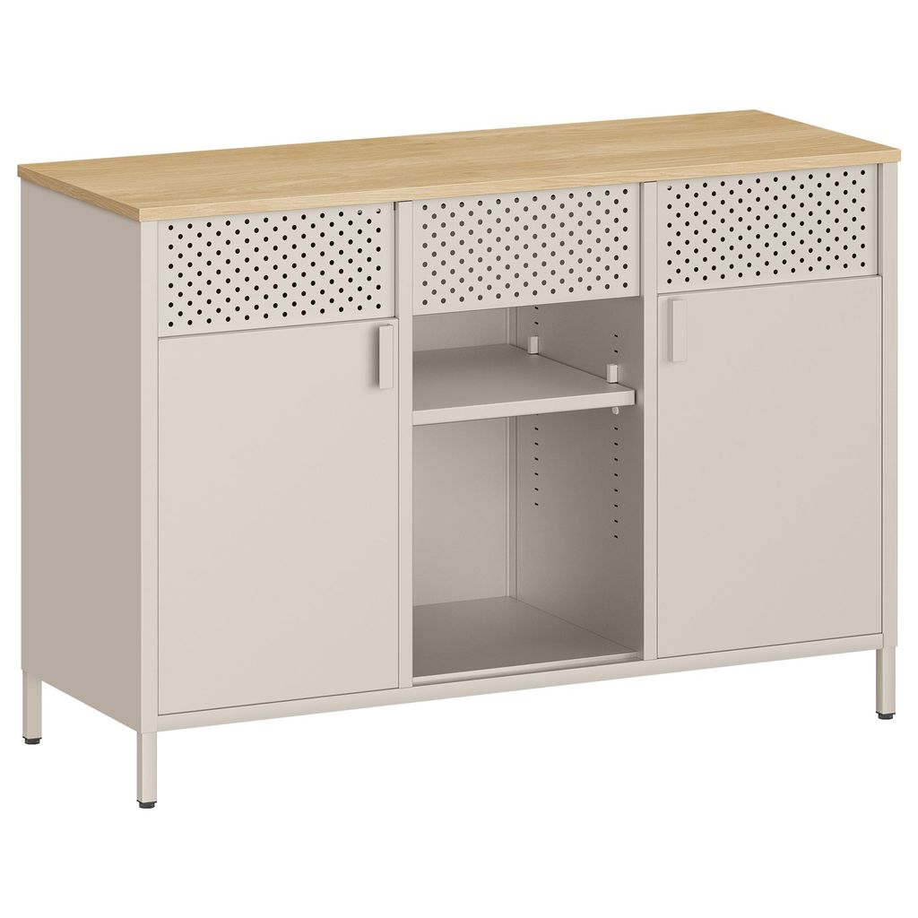 SONGMICS Aufbewahrungsschrank, Metallschrank, Schrank mit Produktbild 