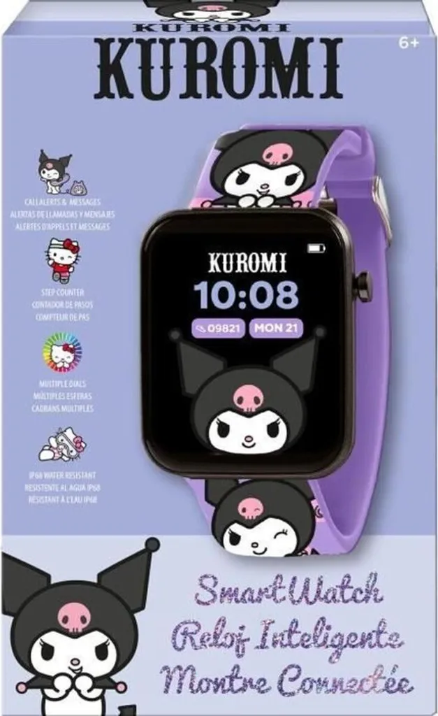 Smartwatch Hello Kitty Kuromi : Gérez le Temps et l'Activité de l'Enfant