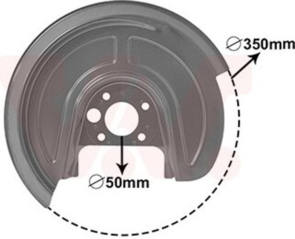 VAN WEZEL Spritzblech Bremsscheibe für VW Golf IV Schrägheck (1J1) Hinten Rechts 5892374 Ankerblech