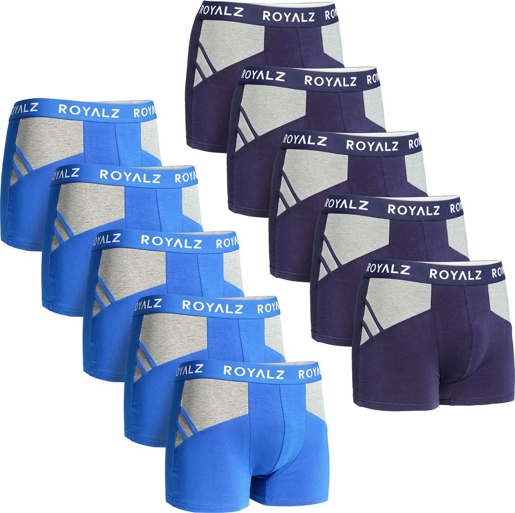 ROYALZ Unterhosen Herren Boxershorts 10er Pack Produktbild 