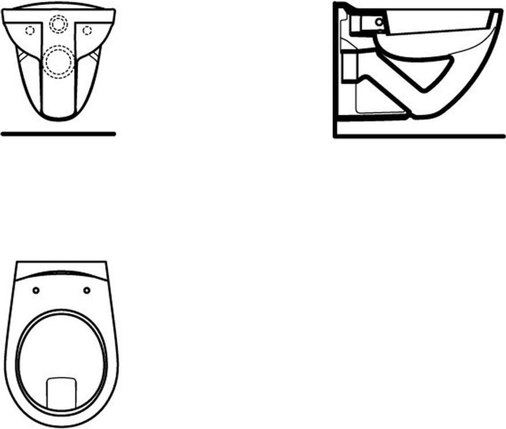 Ideal Standard Eurovit - Wand-WC, Flachspülung, weiß Produktbild 5