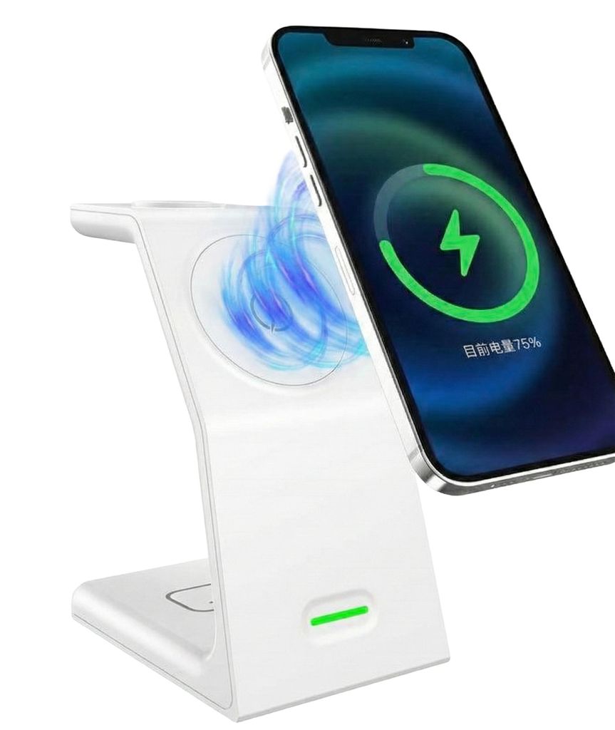 MagSafe 3in1 Induktive Ladestation 15W für iPhone 13 14 15 16 Apple Watch