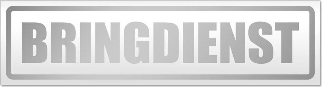 Bringdienst Magnetschild Schild magnetisch