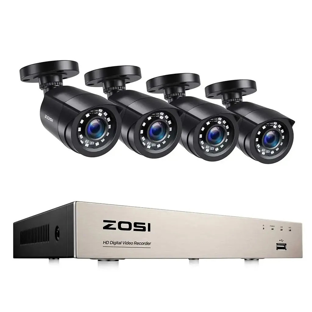 Caméra de surveillance dôme Full HD 1080P blanche pour maison connectée