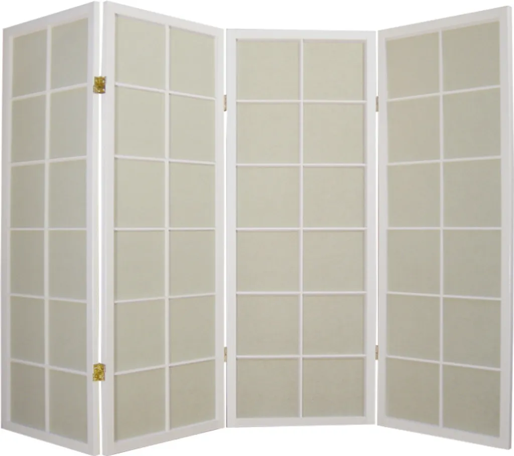 Séparateur de Pièce Japonais Blanc pour Créer un Coin Bureau Zen
