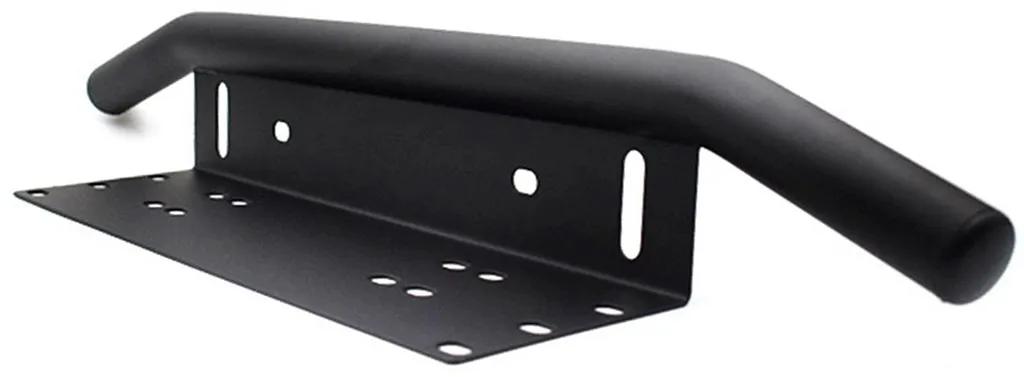 Support plaque d'immatriculation en aluminium noir pour projecteur LED