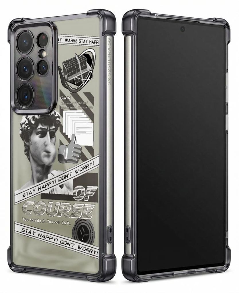 Personalisierte Hülle mit Bild für Samsung Galaxy S24 FE Elektroplattiert TPU Stoßdämpfer Handyhülle mit Künstlerisches Porträt mit Text und...