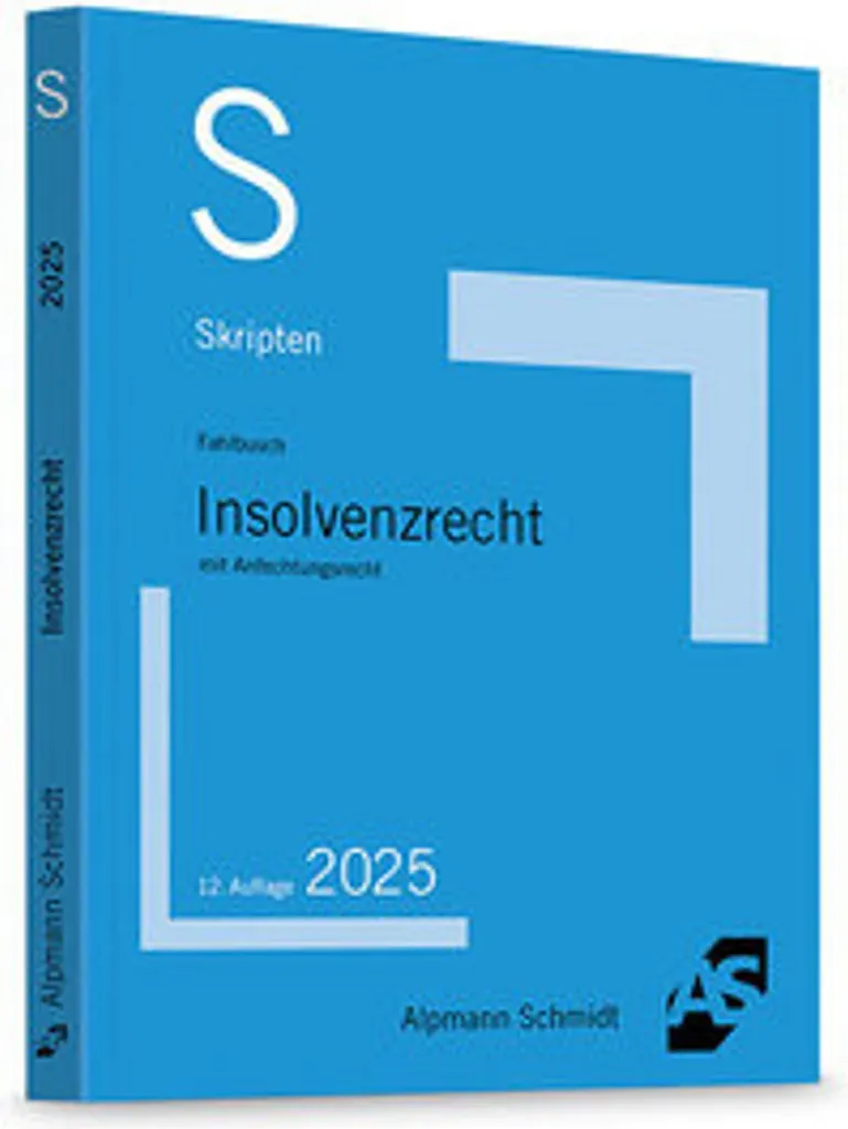 Livre de Droit Skript Insolvenzrecht pour Étudiants et Juristes Expert