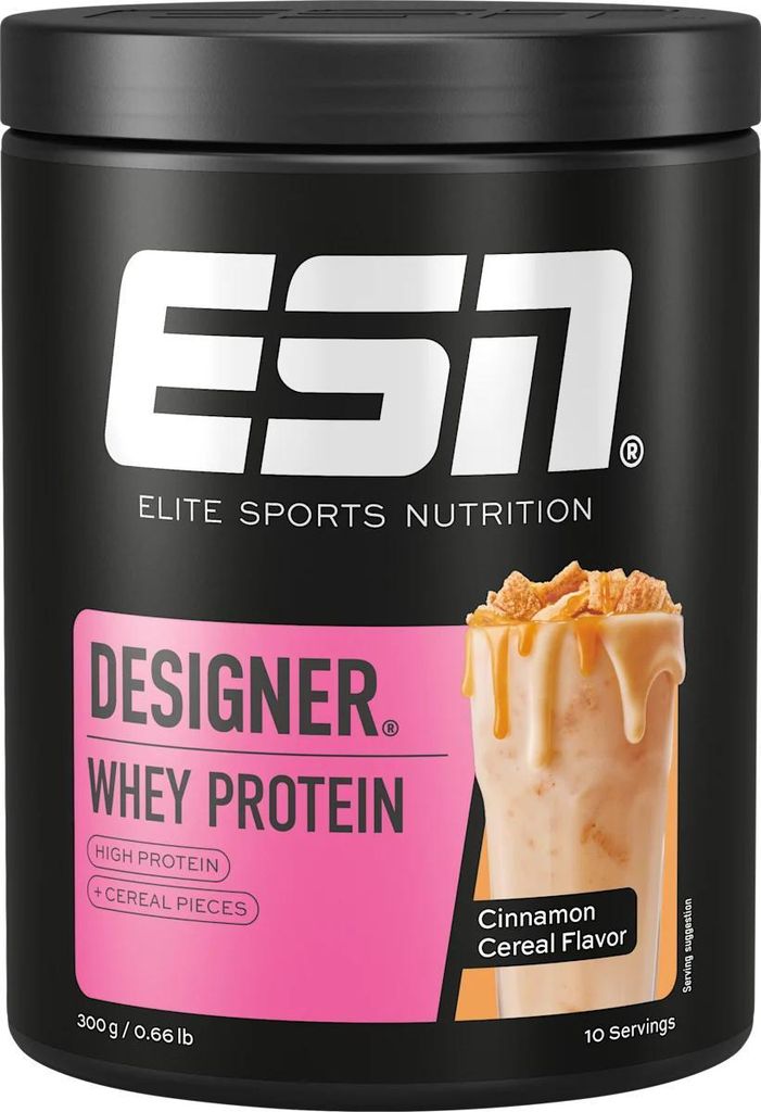 ESN Whey Proteinpulver Designer, Cinnamon Cereal Geschmack, Produktbild 