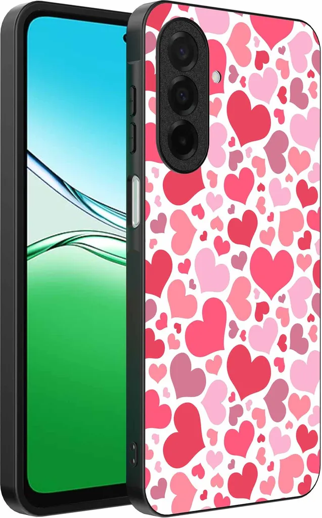 Offerta Cover Oppo A5 Cuori - Custodia TPU Smartphonics per Bambini