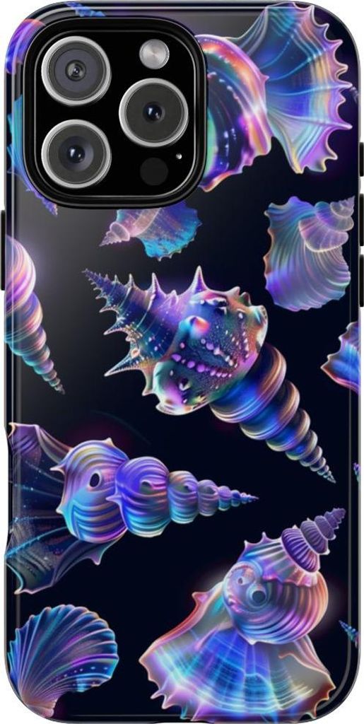 Leuchtende Pastell-Muscheln – Hülle Kompatibel mit iPhone 16 Pro Max